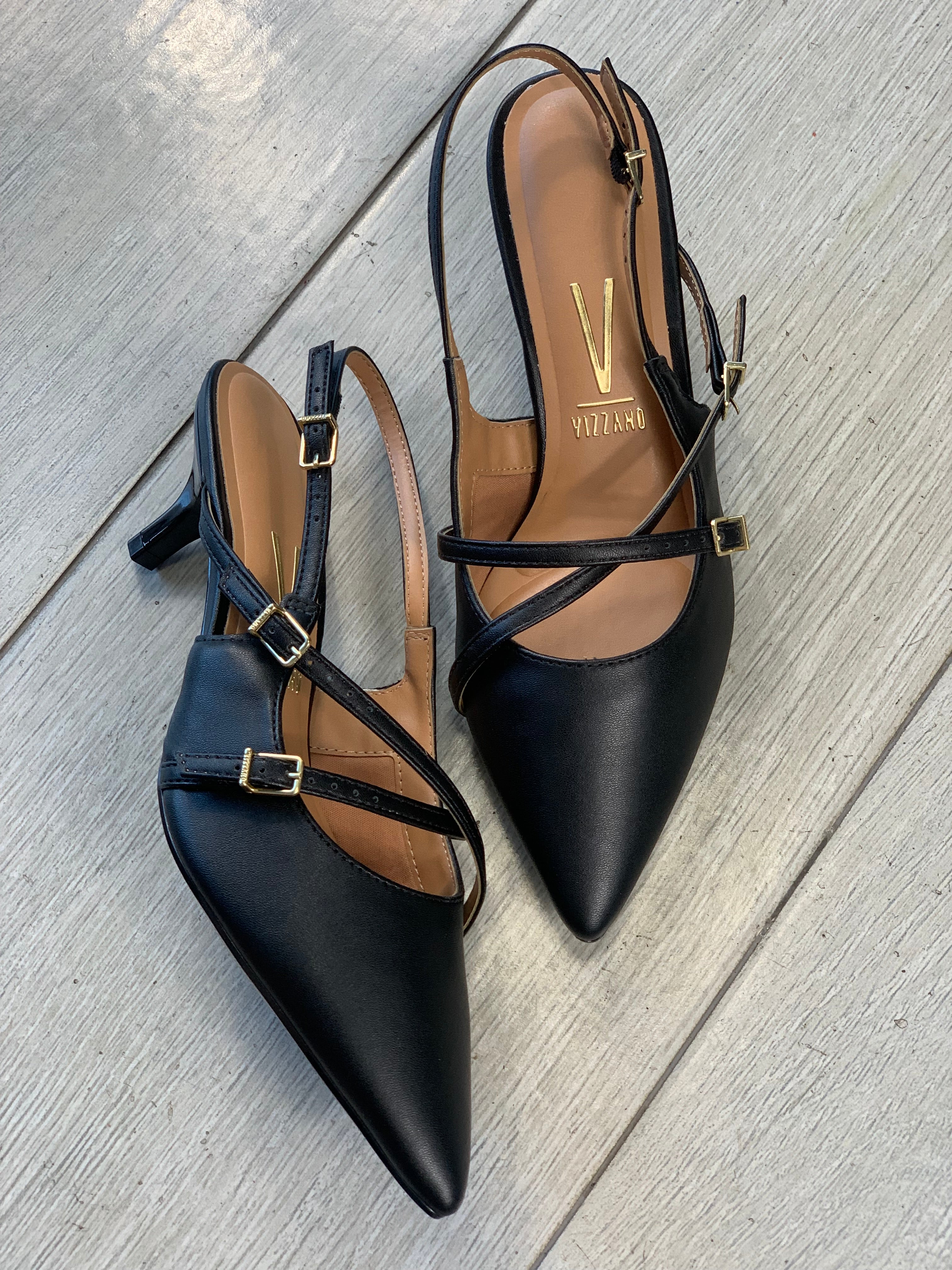 Vizzano Black 1” Multi Straps Heels – Passaggi