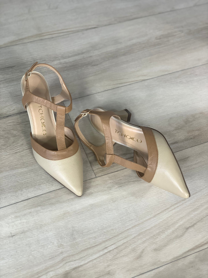 Tchocco Nude Camel Classic Heels