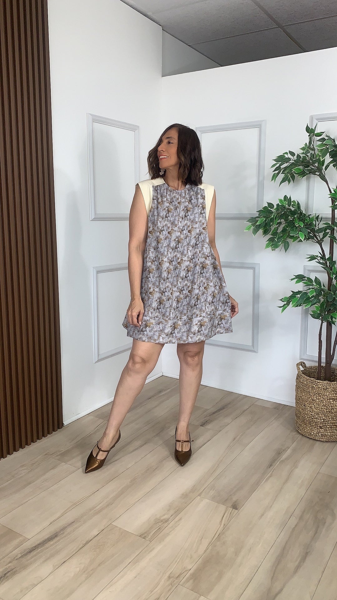 Aurora Cream Mini Dress
