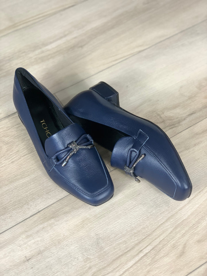 Tchocco Navy Bow Flats