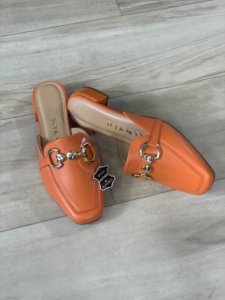 Tchocco Caramel Mules