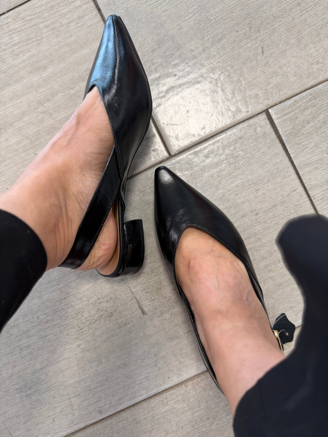Tchocco Black Buckle-strap Mary Janes