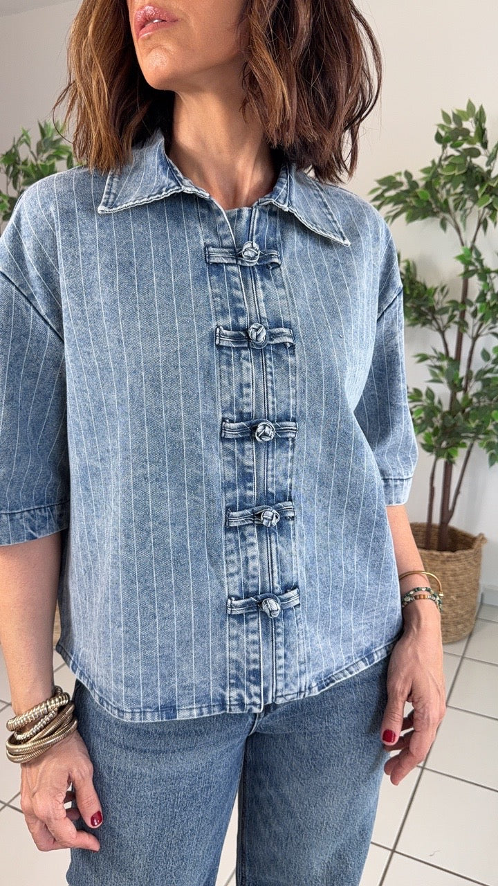 Grandeur Denim Top