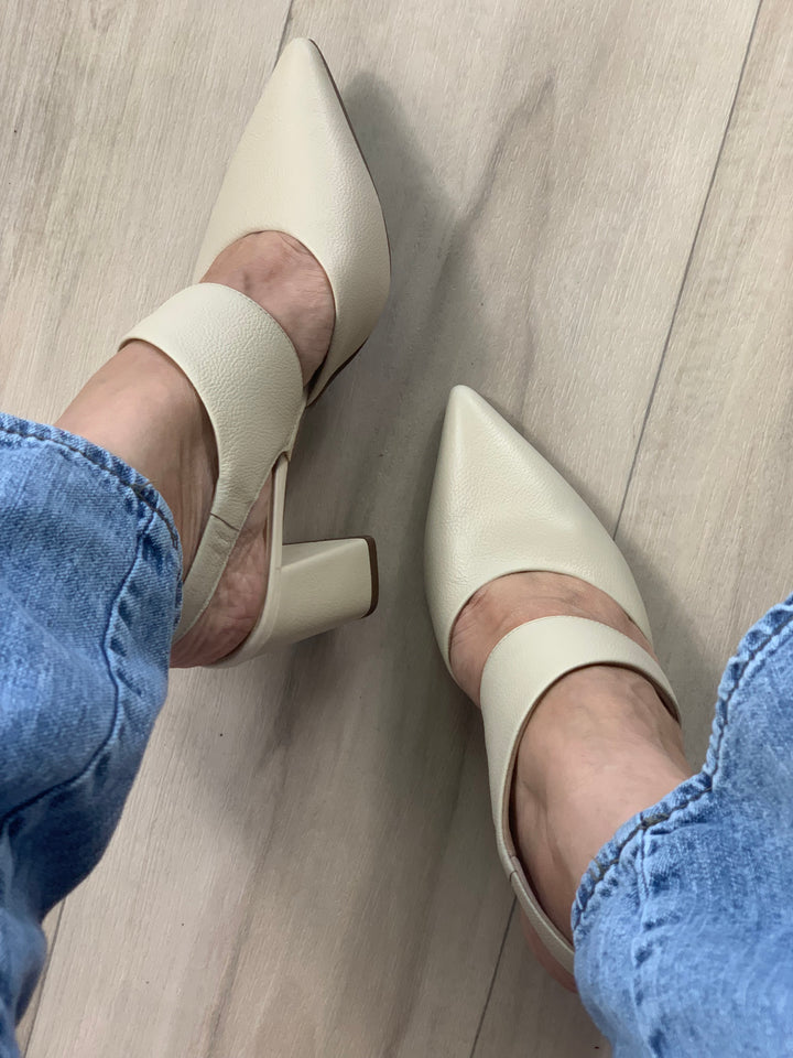 Tchocco 3" Creme Euro Block Heels