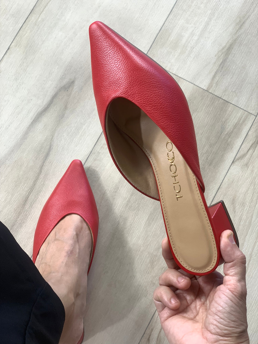 Tchocco Red Mules