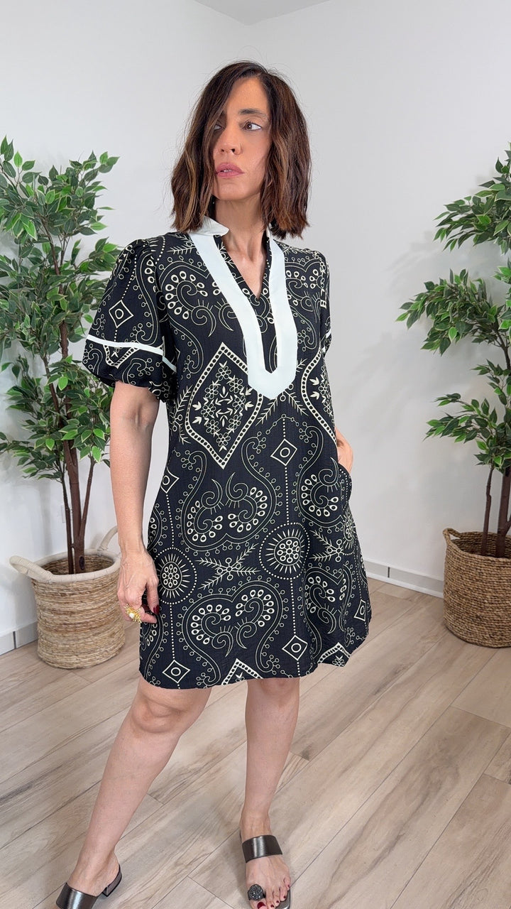 Esperta Black Mini Dress