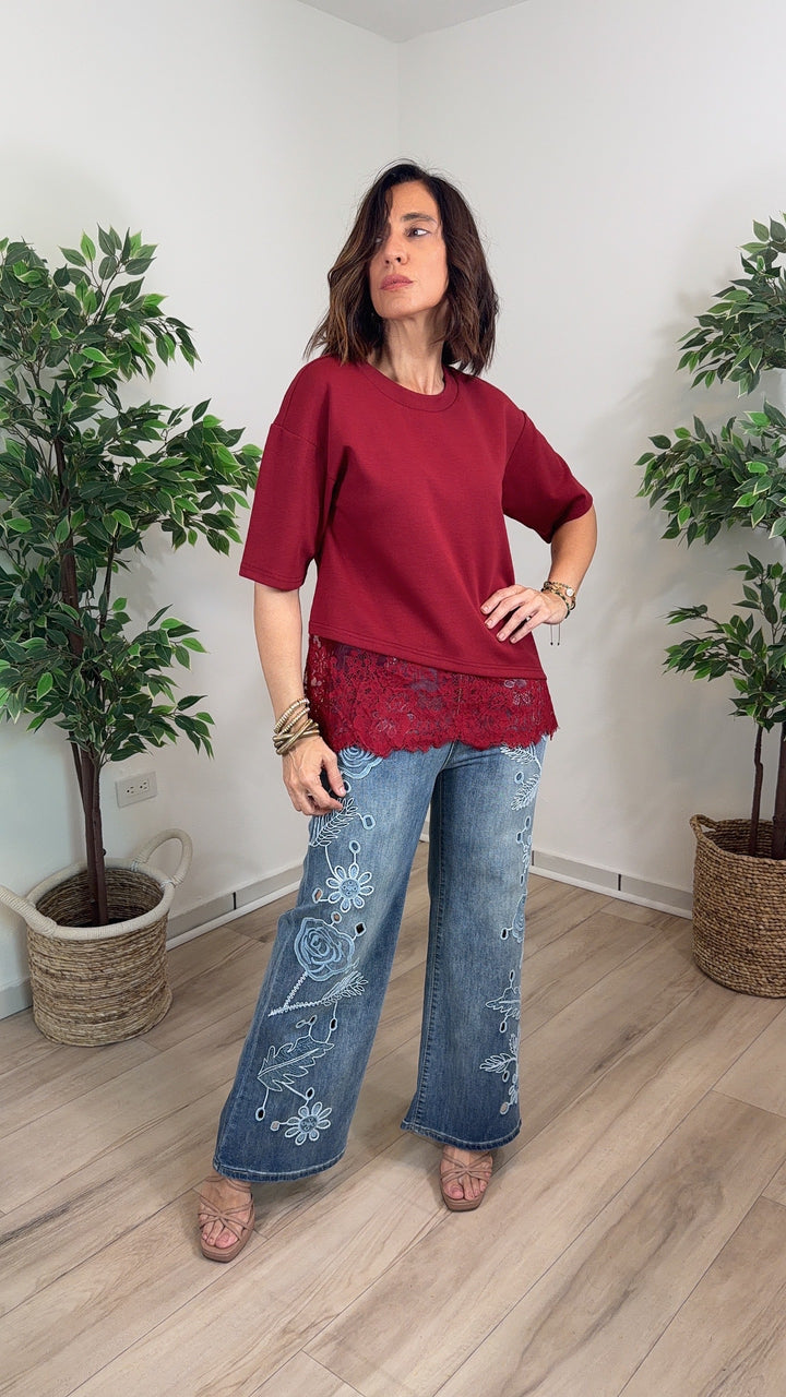 Vértice Burgundy Top