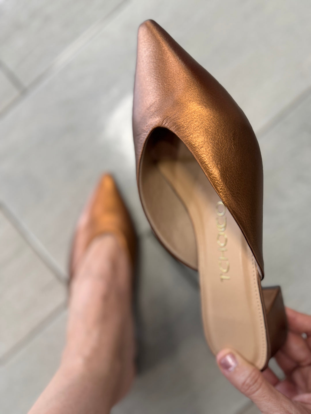 Tchocco Bronze Mules