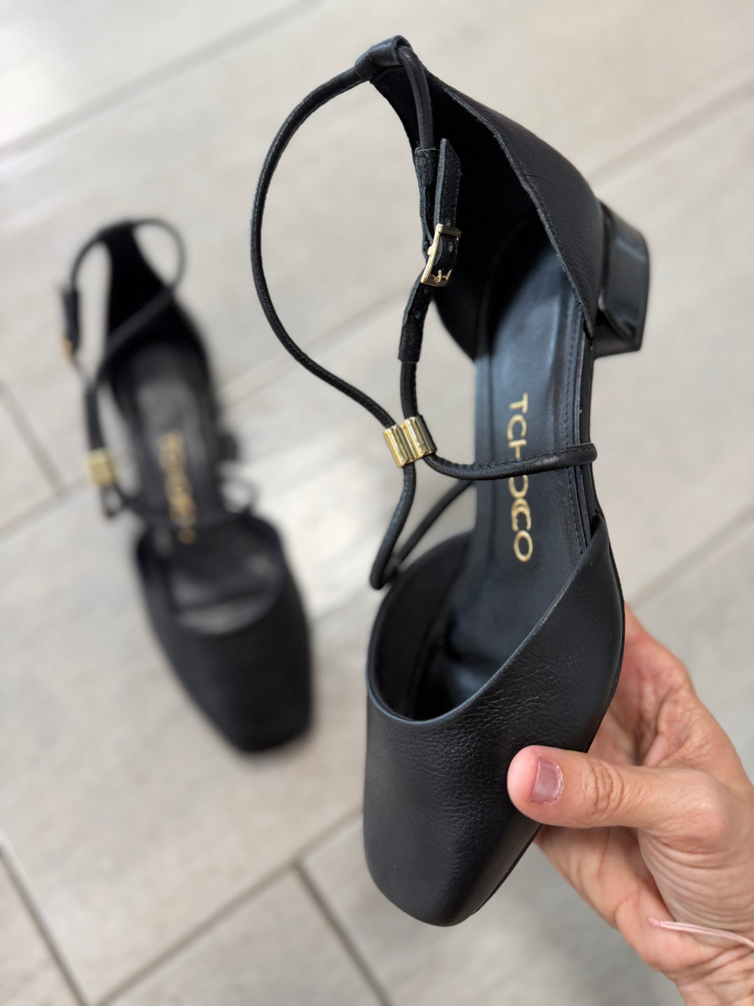 Tchocco Black Fashion Mary Janes