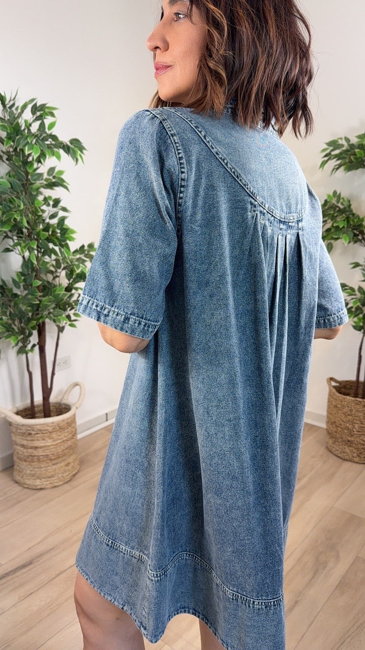 Servir Denim Mini Dress