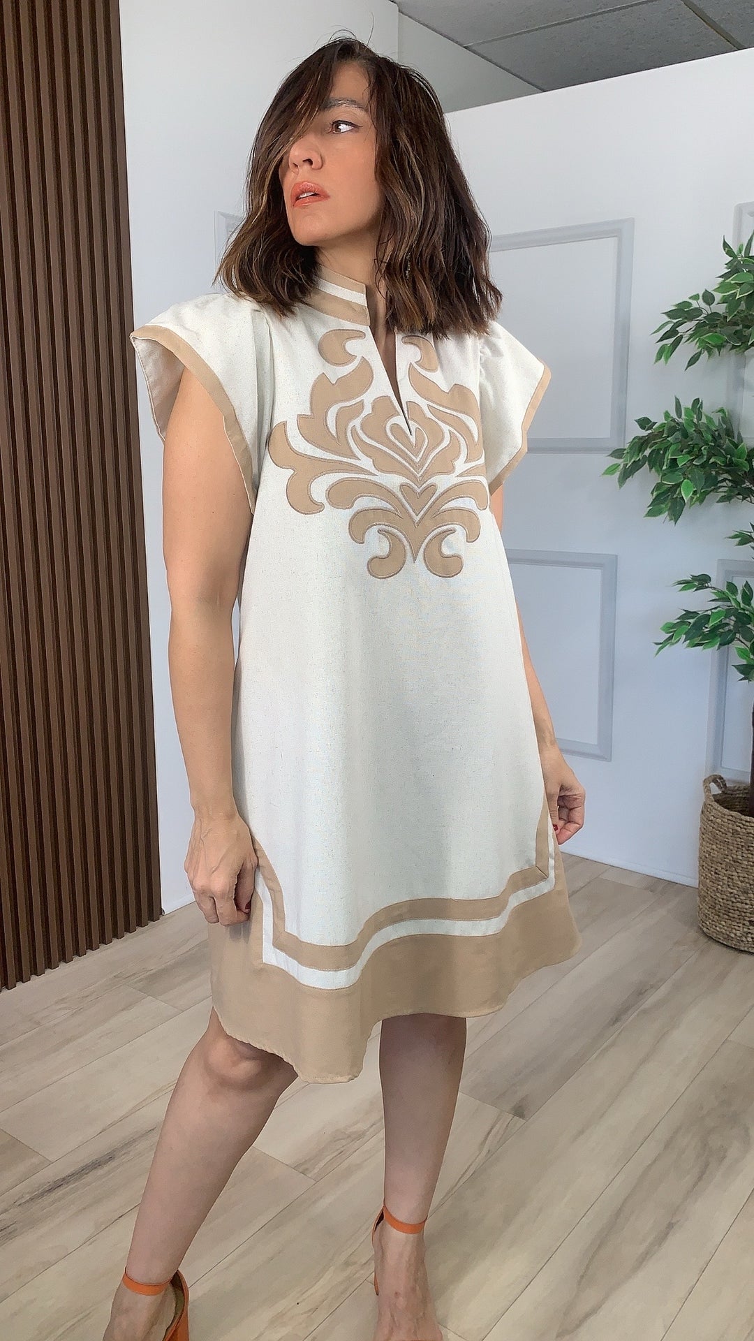 Labranza Oatmeal Mini Dress