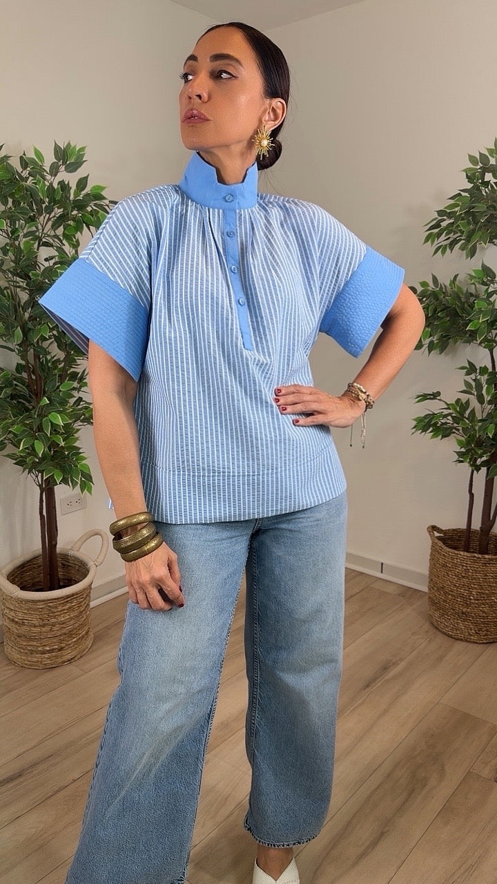Samaria Blue Top