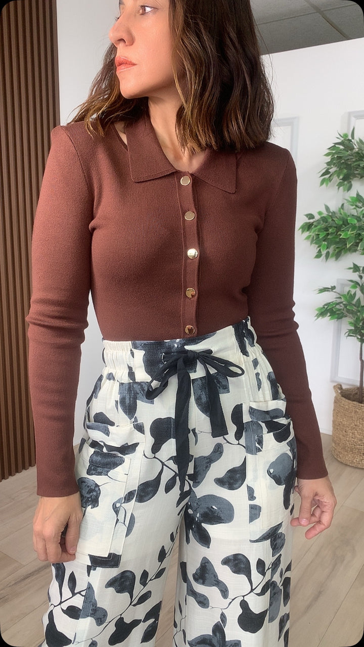 Consuelo Brown Cardigan