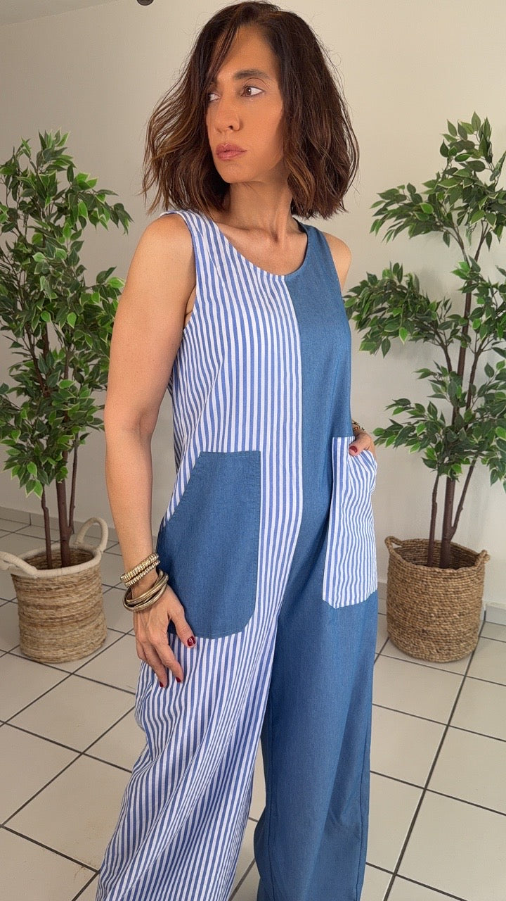 Estela Denim Jumpsuit