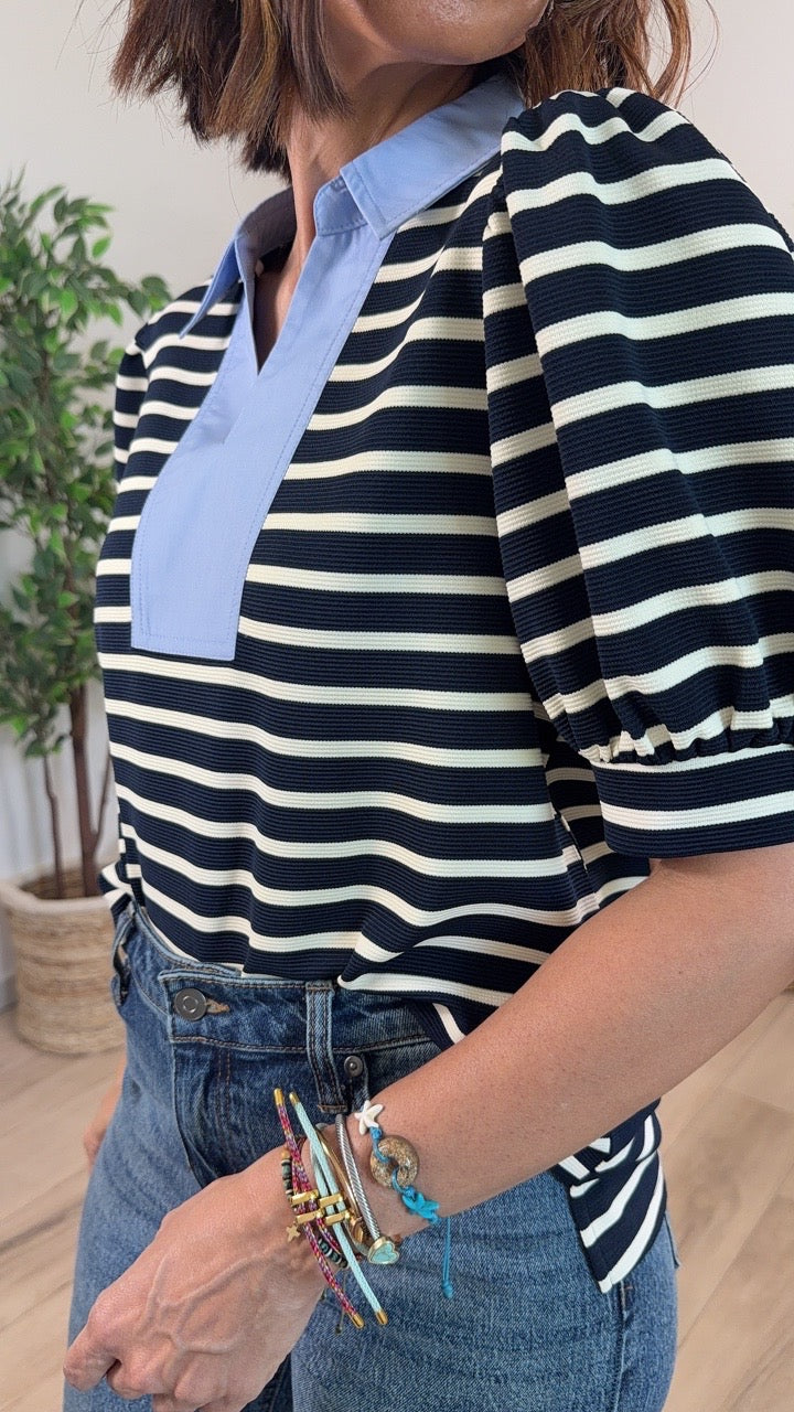 Futuro Navy Top