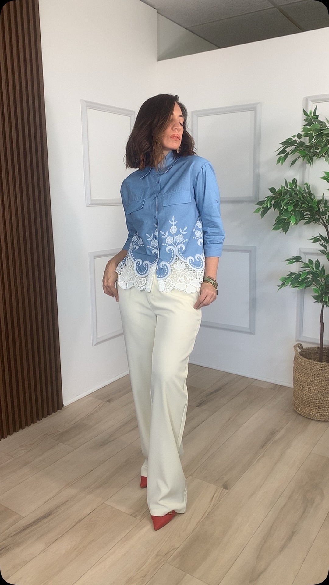 Susurro Denim Top