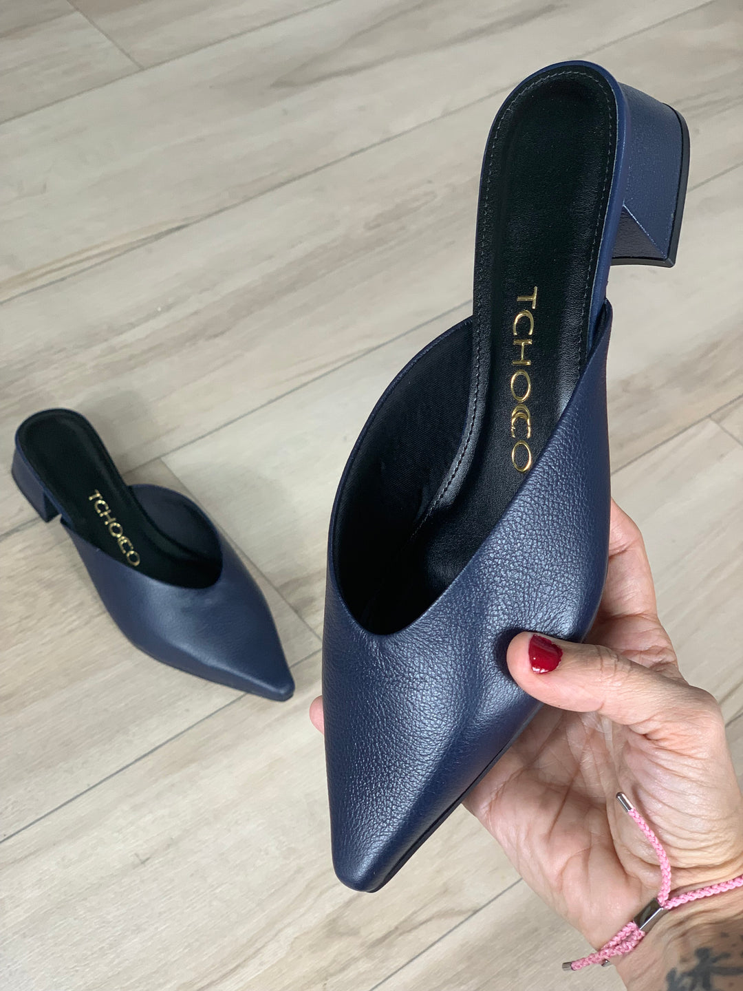 Tchocco Navy Mules
