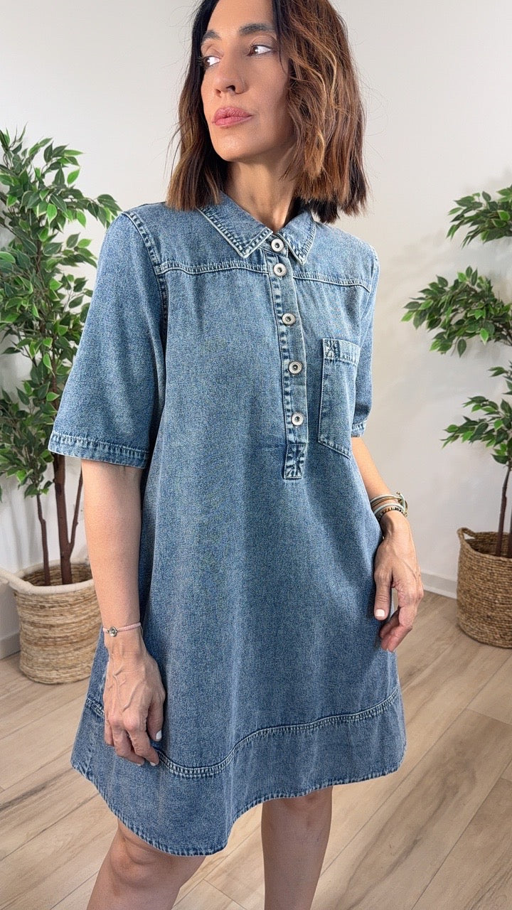 Servir Denim Mini Dress