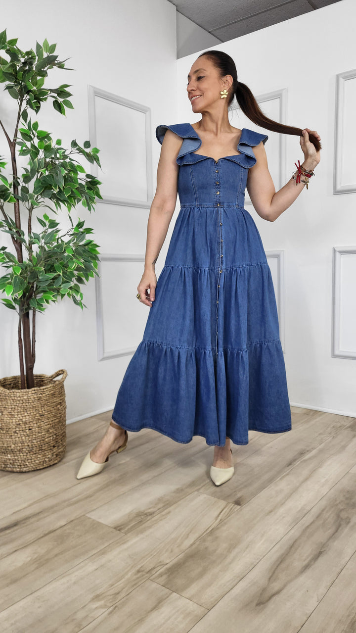 Aire Denim Midi