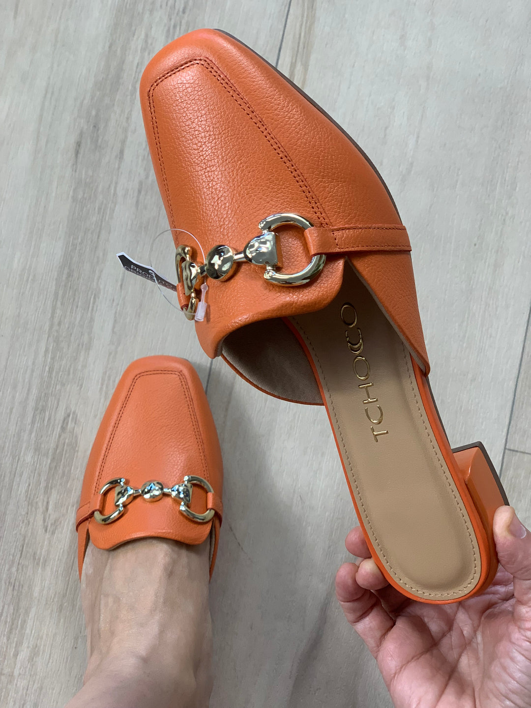 Tchocco Caramel Mules