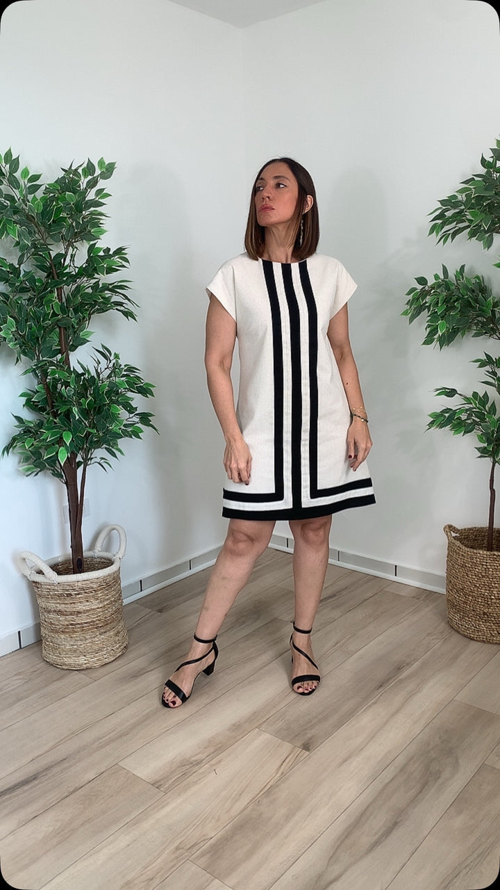 Dádiva Oatmeal Mini Dress