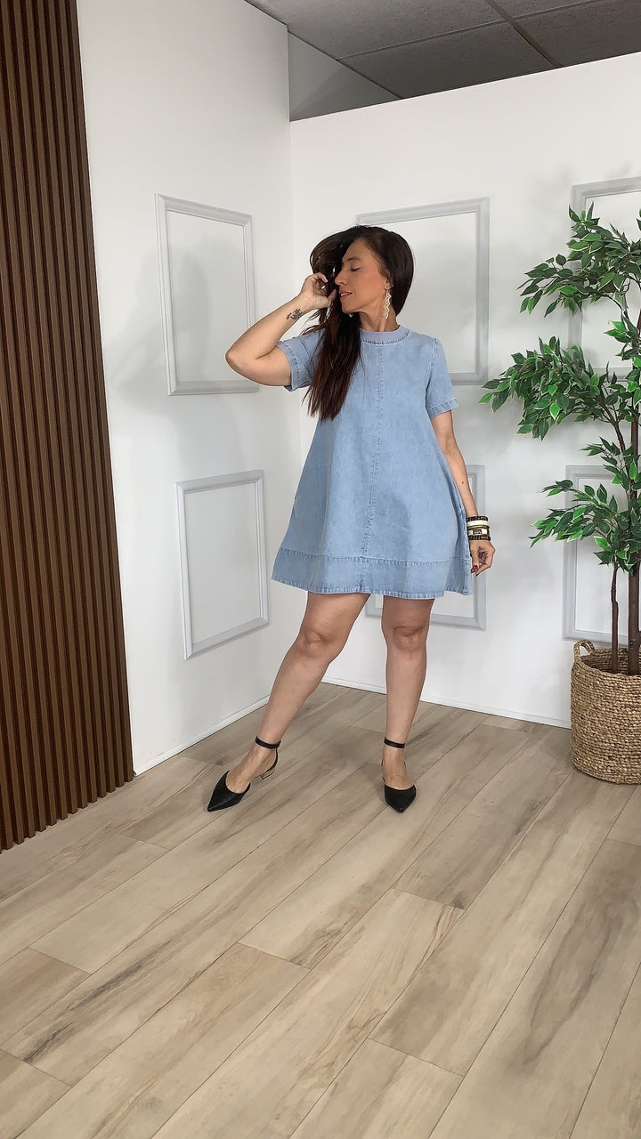 Ribera Denim Mini Dress