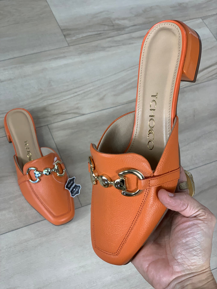 Tchocco Caramel Mules