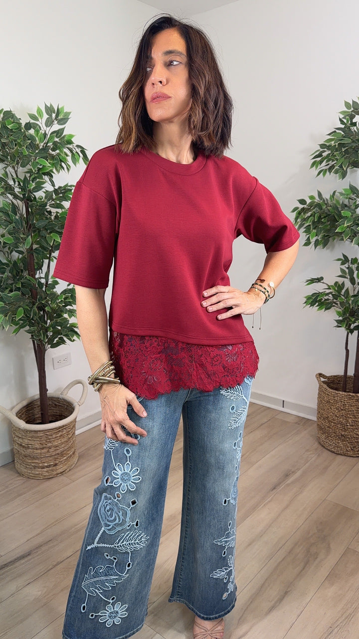 Vértice Burgundy Top