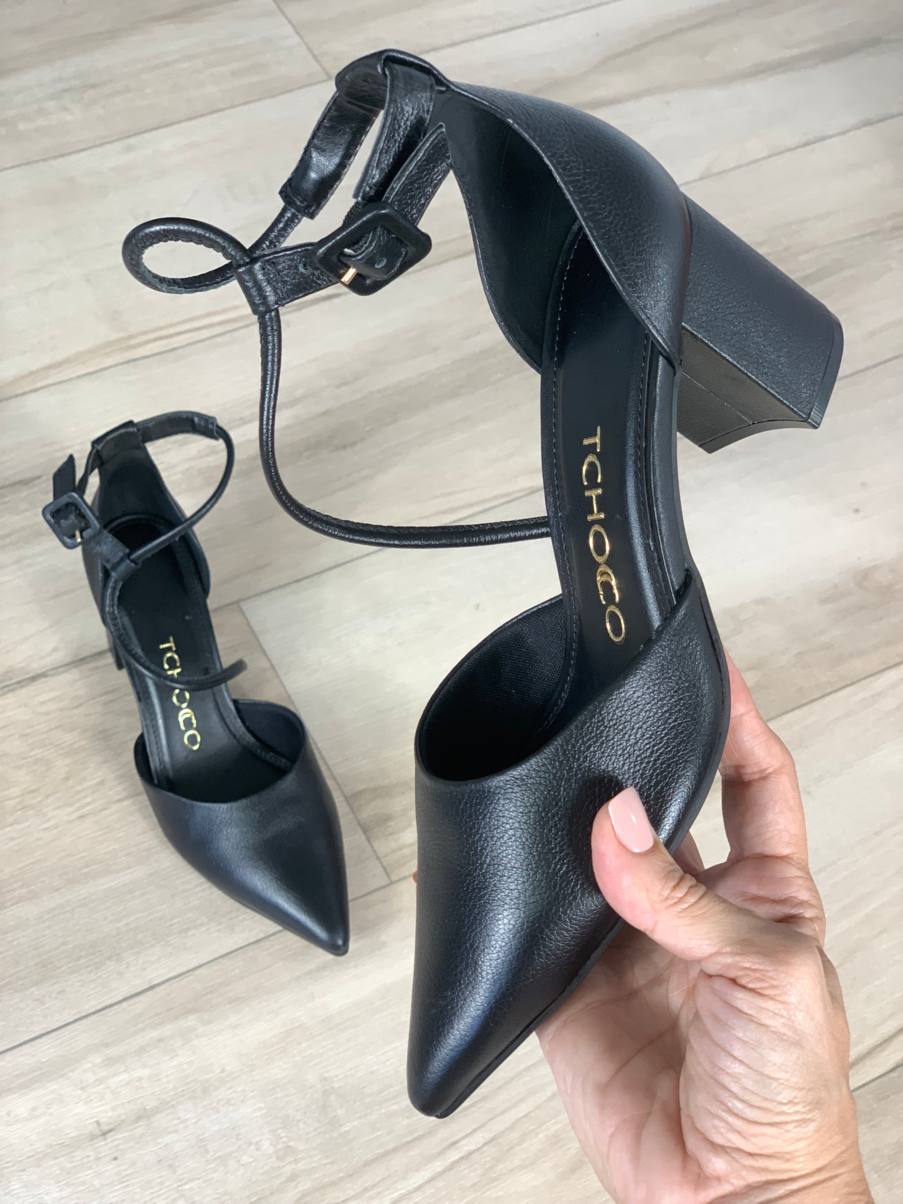 Tchocco Preto Block Heels
