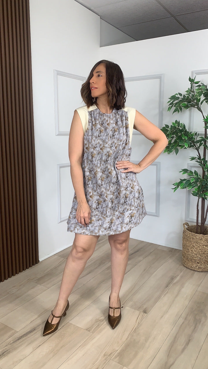 Aurora Cream Mini Dress