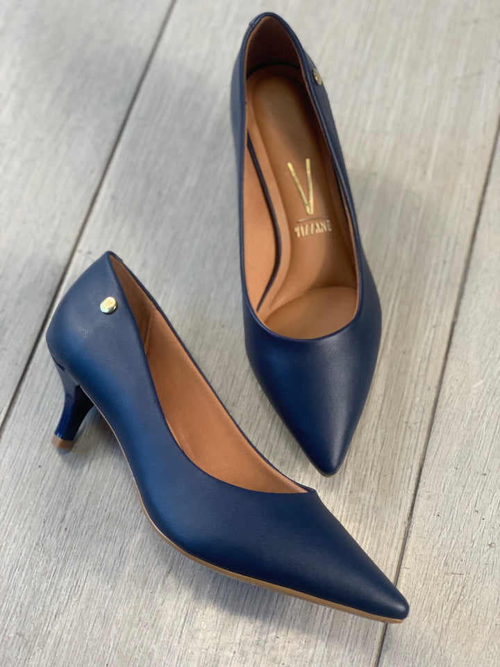 Vizzano 1" Navy Classic Kitten Heel