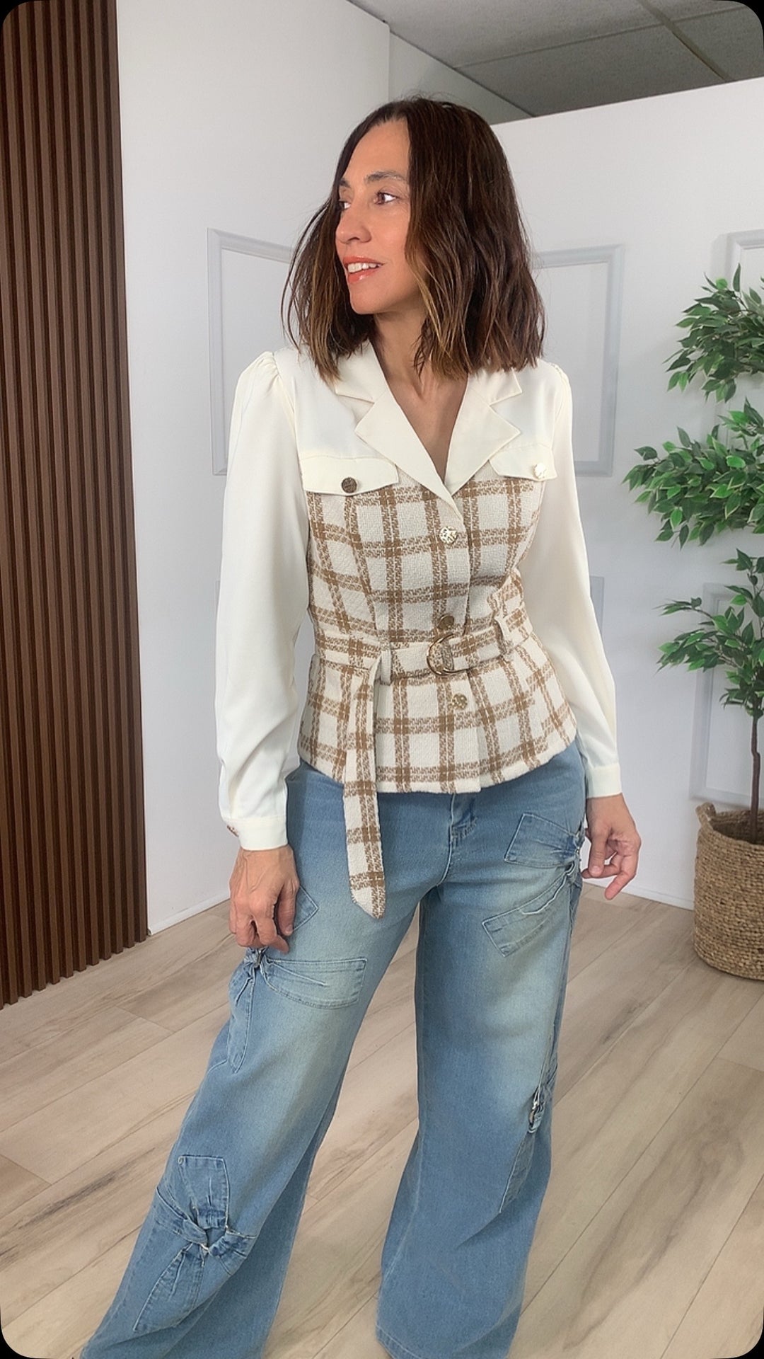 Tenaz Latte Contrast Top