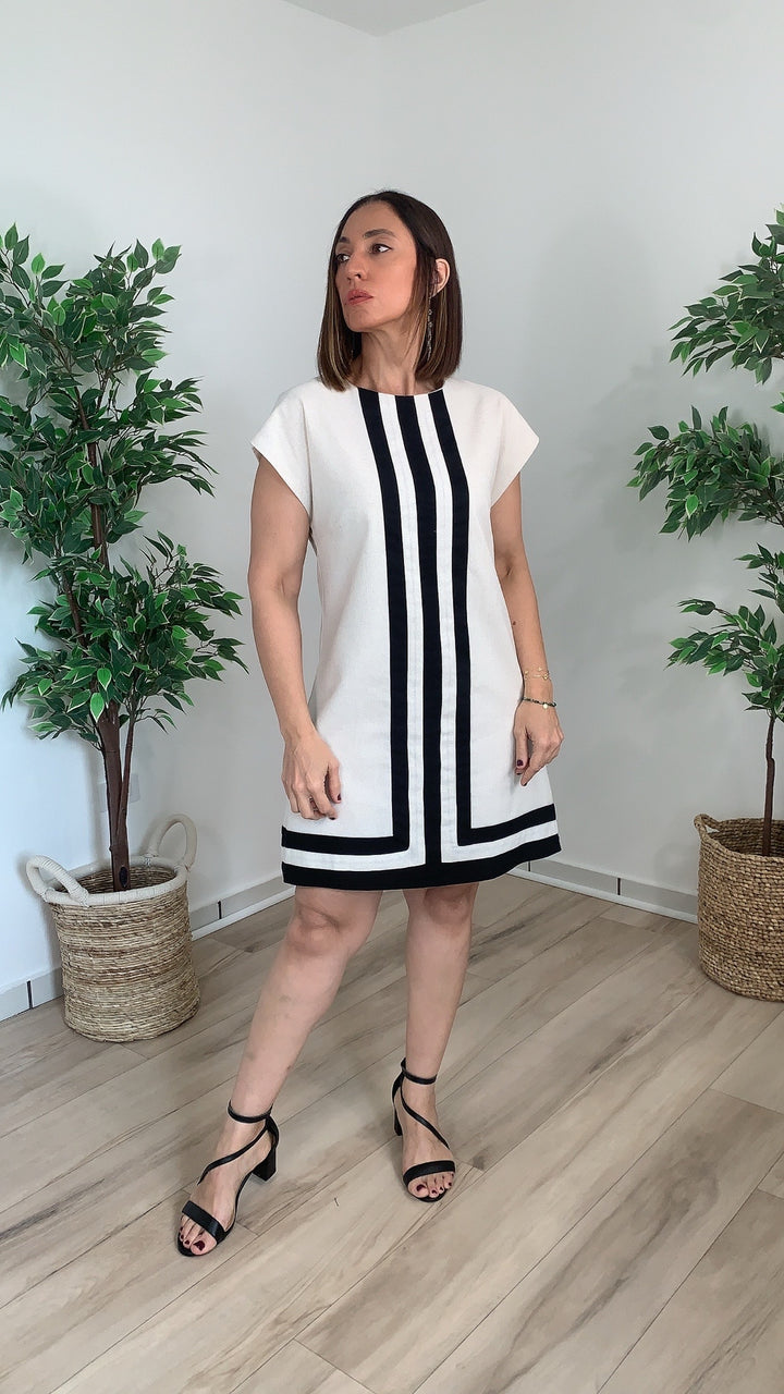 Dádiva Oatmeal Mini Dress