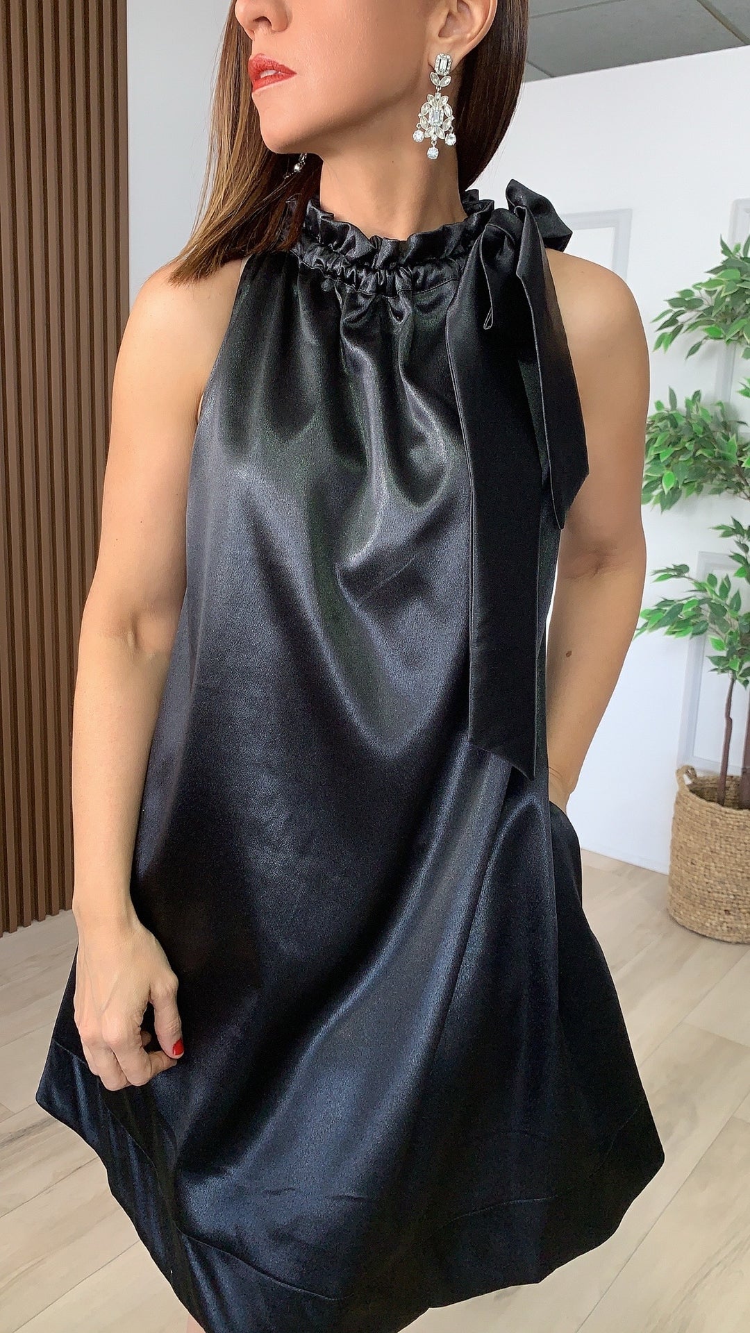 Eirene Black Mini Dress