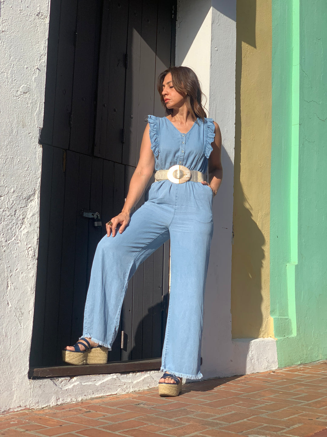 Brío Denim Jumpsuit