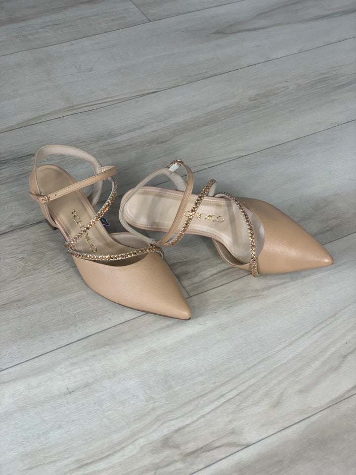 Tchocco Antique Rhinestones Classic Heels