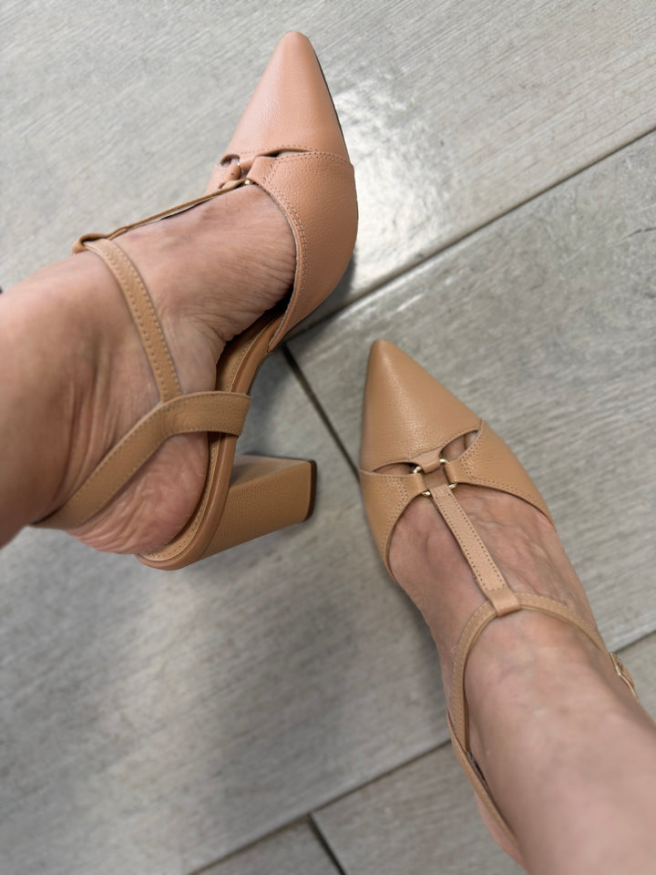 Tchocco 3" Antique T Block Heels