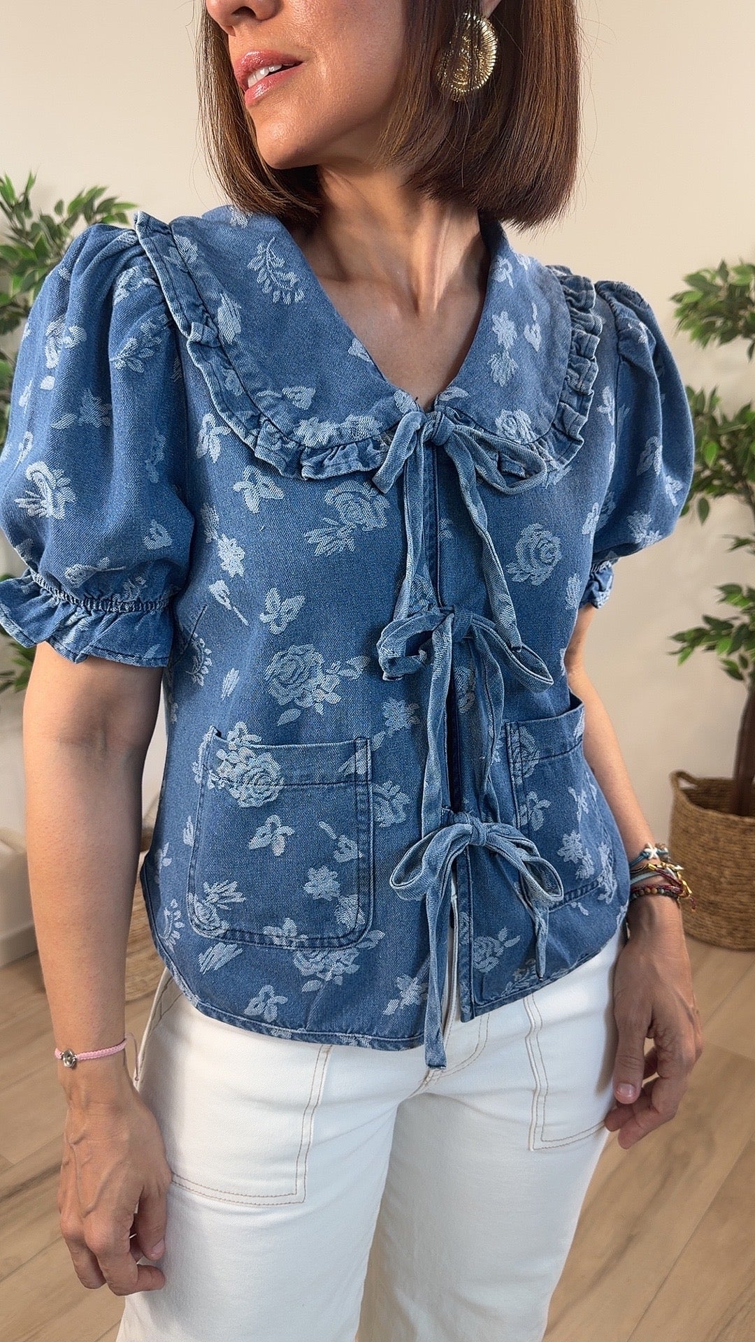 Intención Denim Top