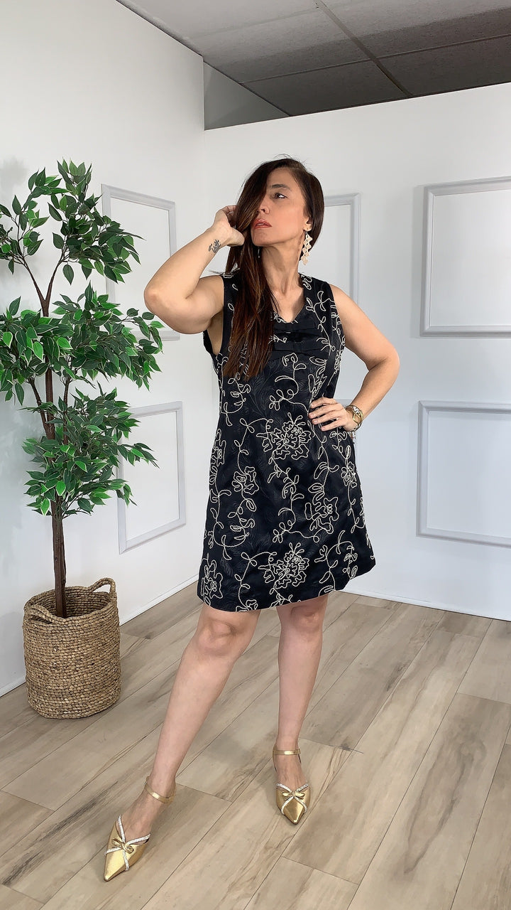 Devoción Black Mini Dress