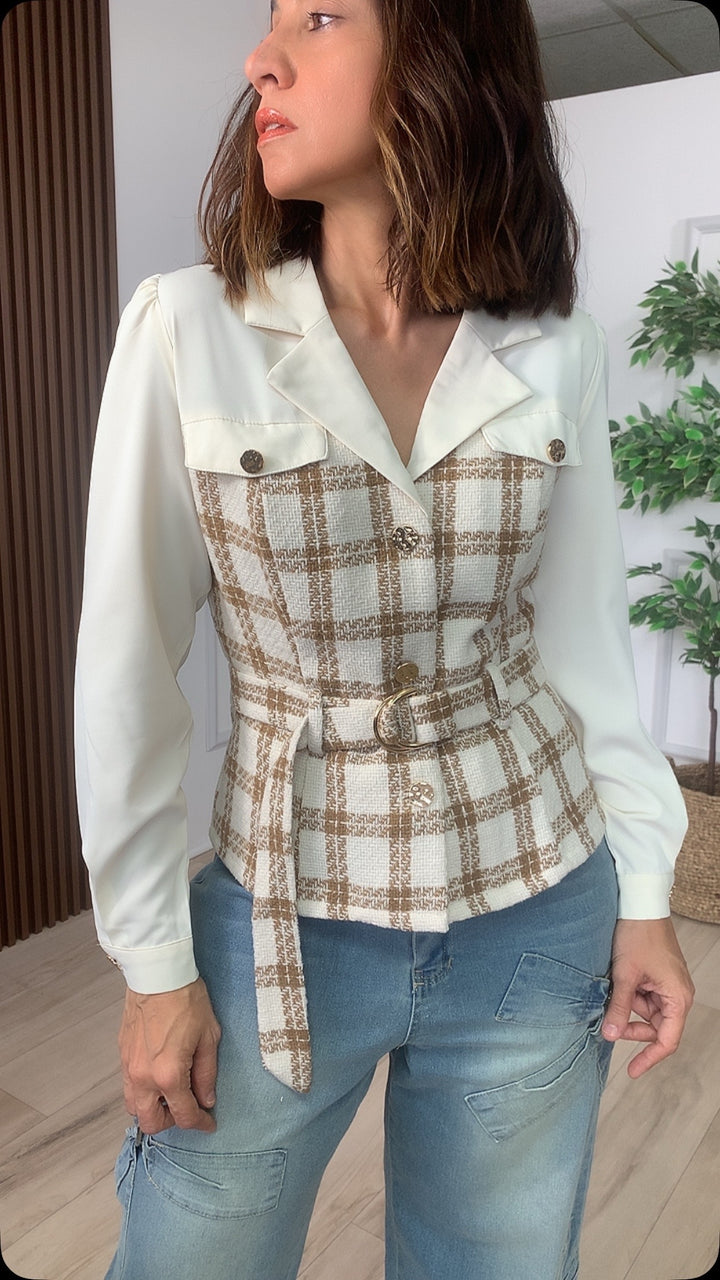 Tenaz Latte Contrast Top