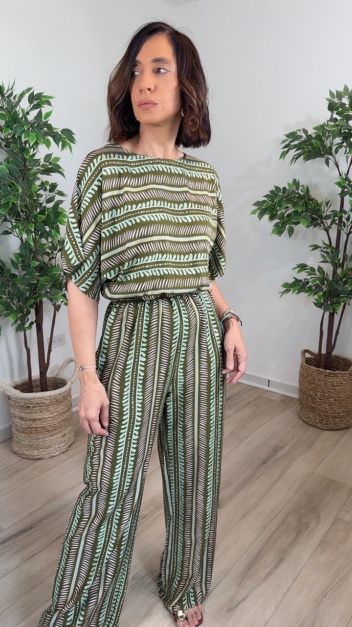Fuerza Olive Jumpsuit