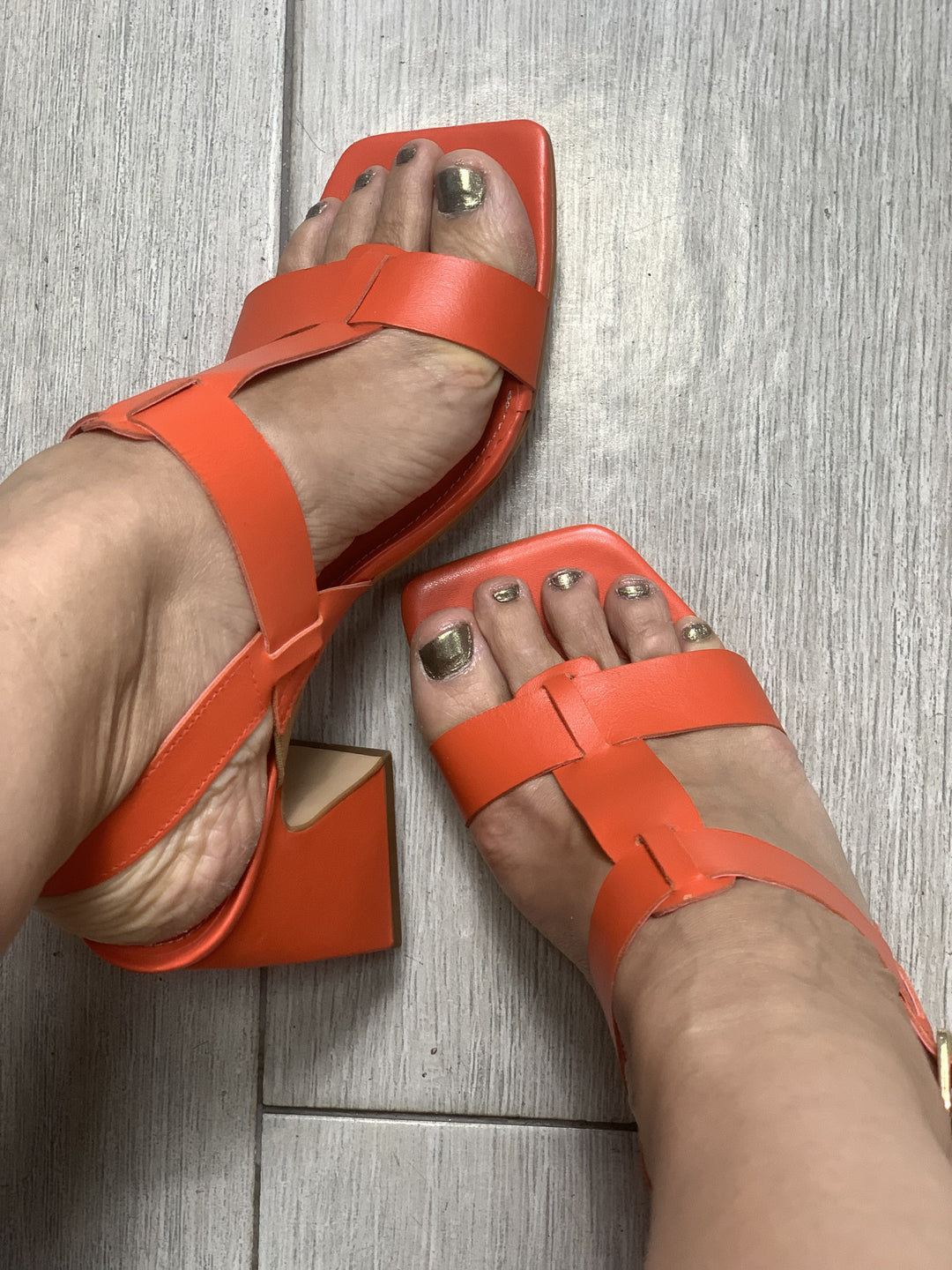 Di Vitrini Tangerine 2.5” Heel Sandals