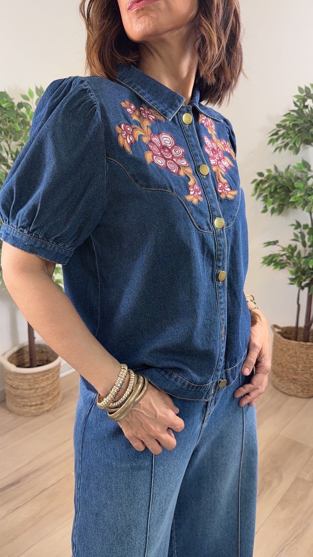 Cumbre Denim Top