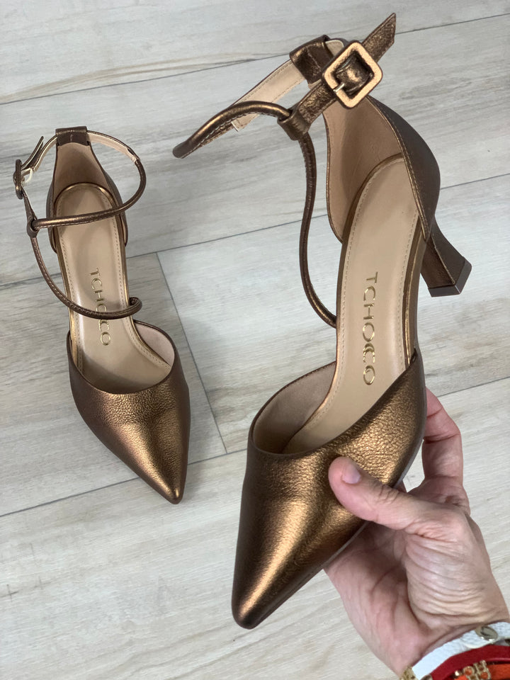 Tchocco Bronze Classic Heels