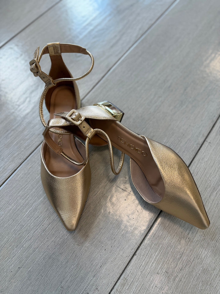 Tchocco Ouro C Strap Mary Janes