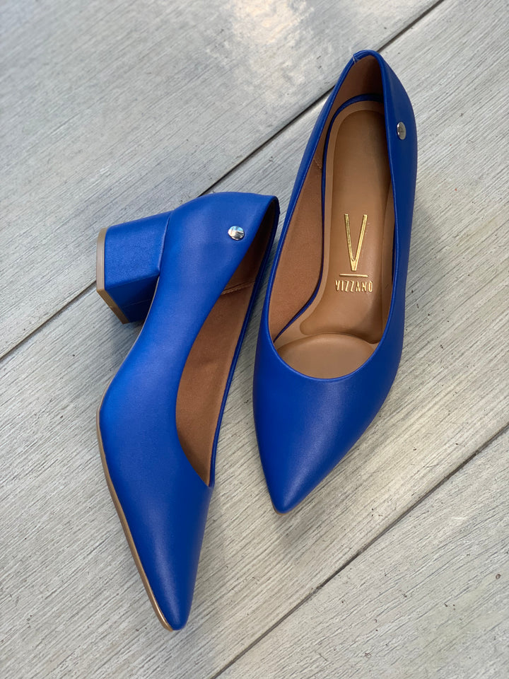 Vizzano Cobalt Square Heels