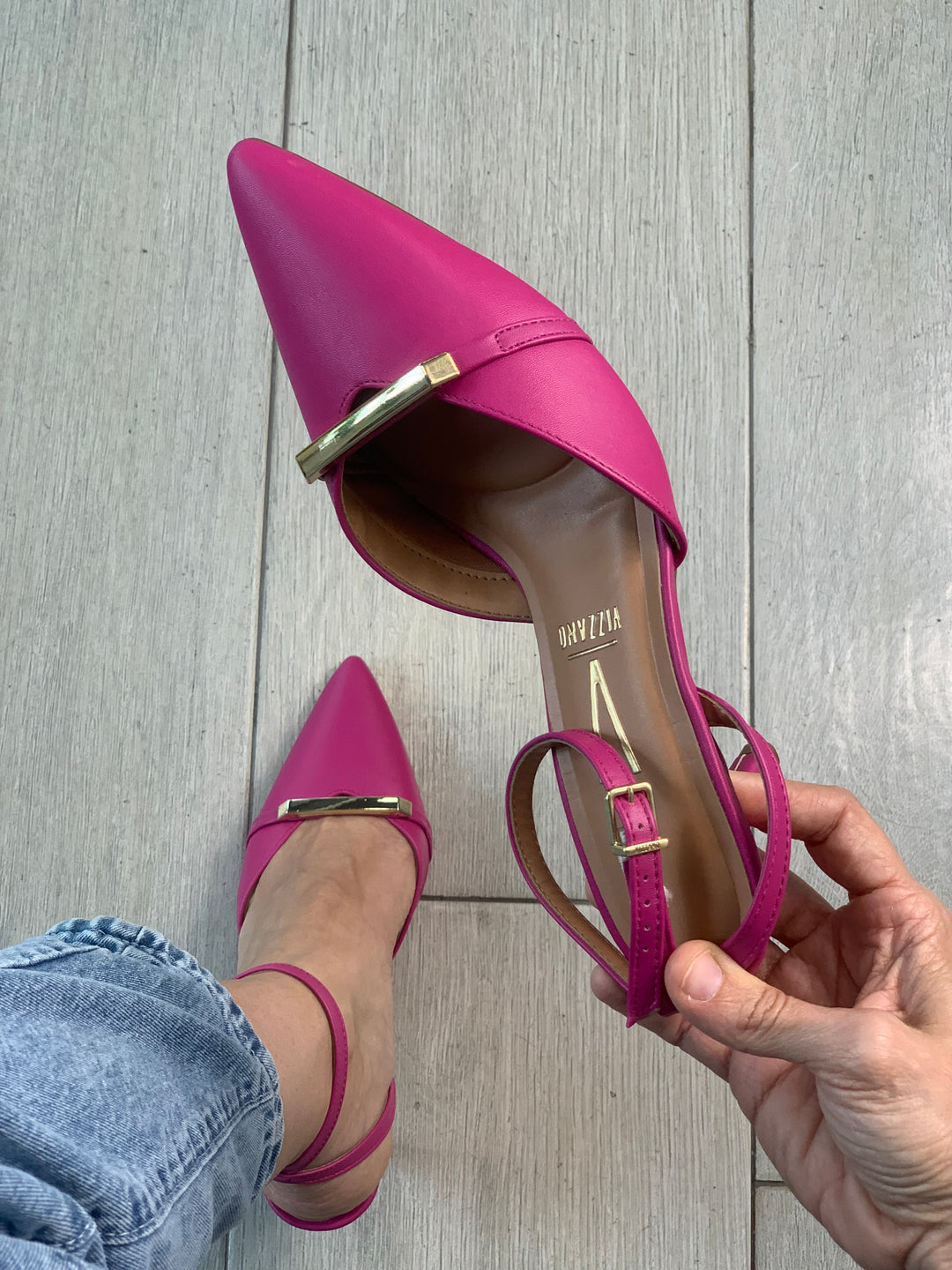 Vizzano Magenta 2.5” Detail Strappy Heels