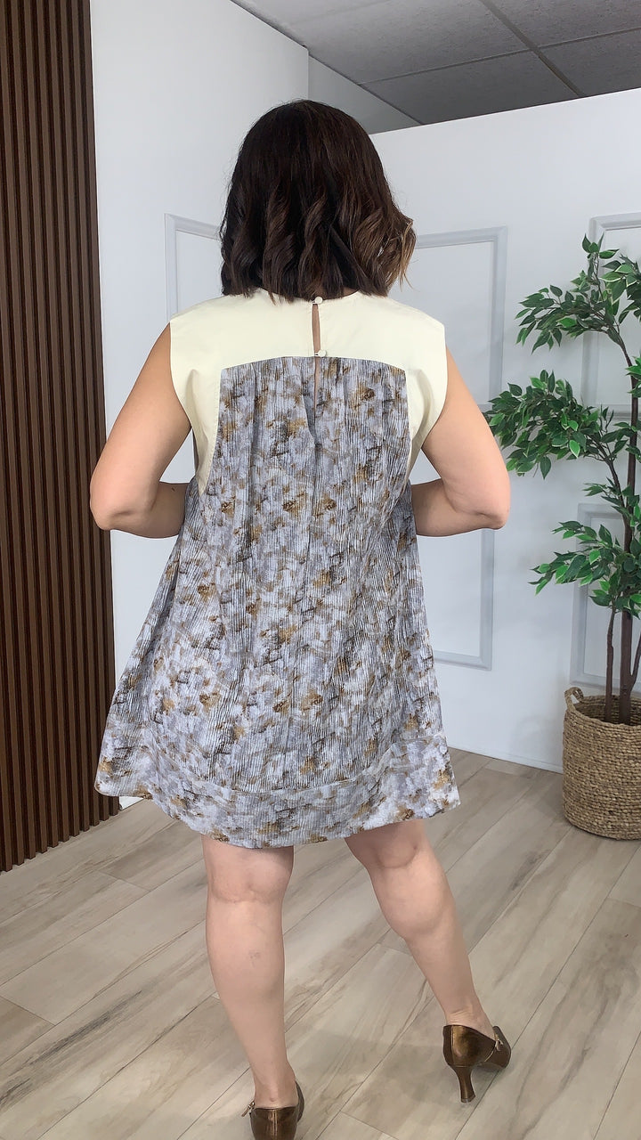 Aurora Cream Mini Dress