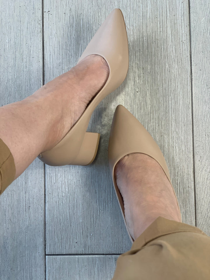 Vizzano Beige Square Heels