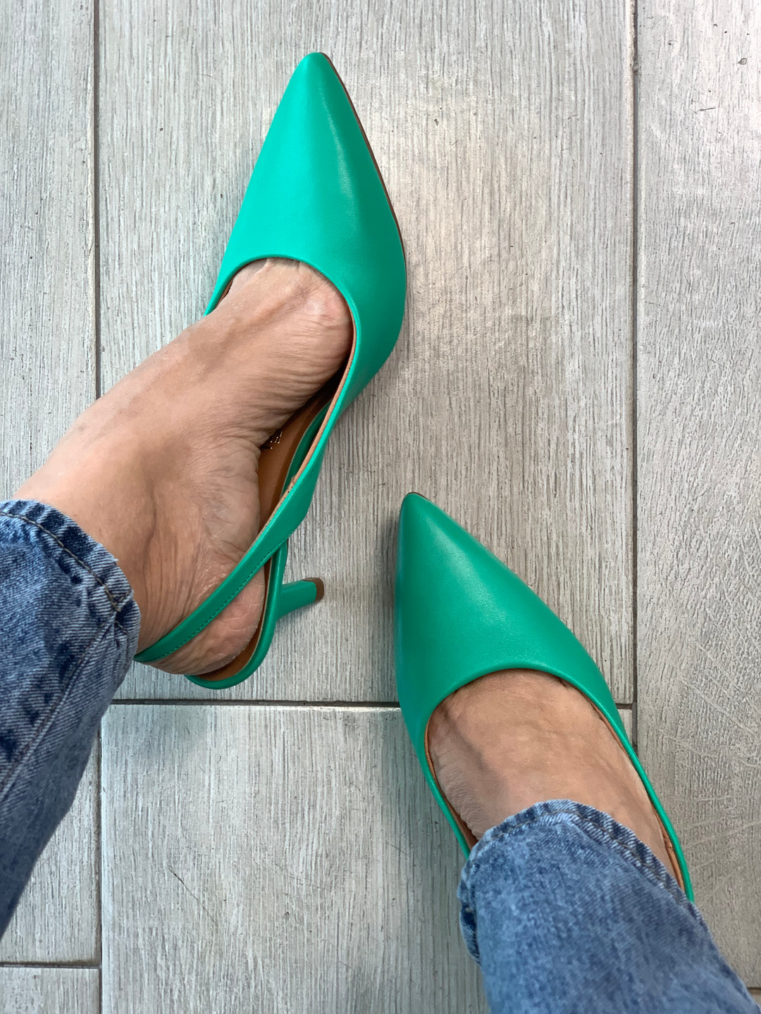 Vizzano Green 2.5” Strappy Classic Heels